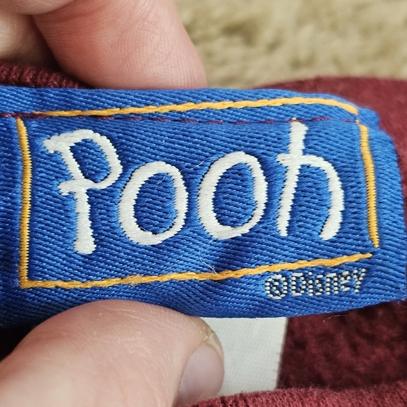 Winnie The Pooh Y2k Jerry Leigh Disney Buegundy Garden Flower Sweatshirt - Picture 3 of 6